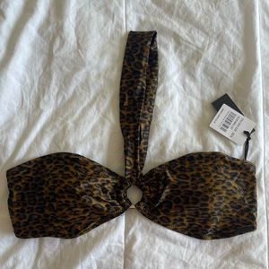 BIKINI TOP LEOPARD PRINT KENDALL + KYLIE BRAND NEW WITH TAGS